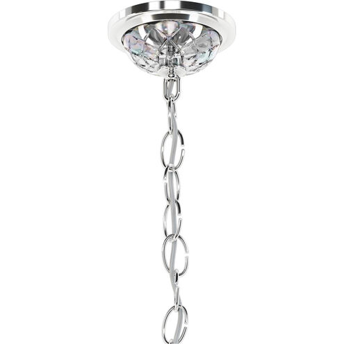 Century 8 Light 24 inch Polished Silver Chandelier Ceiling Light