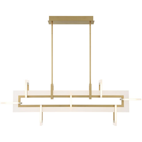 Inizio Linear Chandelier Ceiling Light in Gold