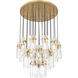 Fontaine 27 Light 39.5 inch Rubbed Brass Chandelier Ceiling Light