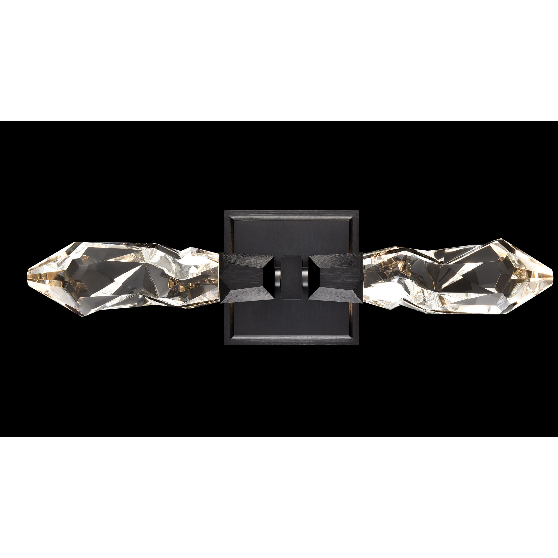 Angelus 2 Light 5.13 inch Satin Brushed Black Wall Sconce Wall Light