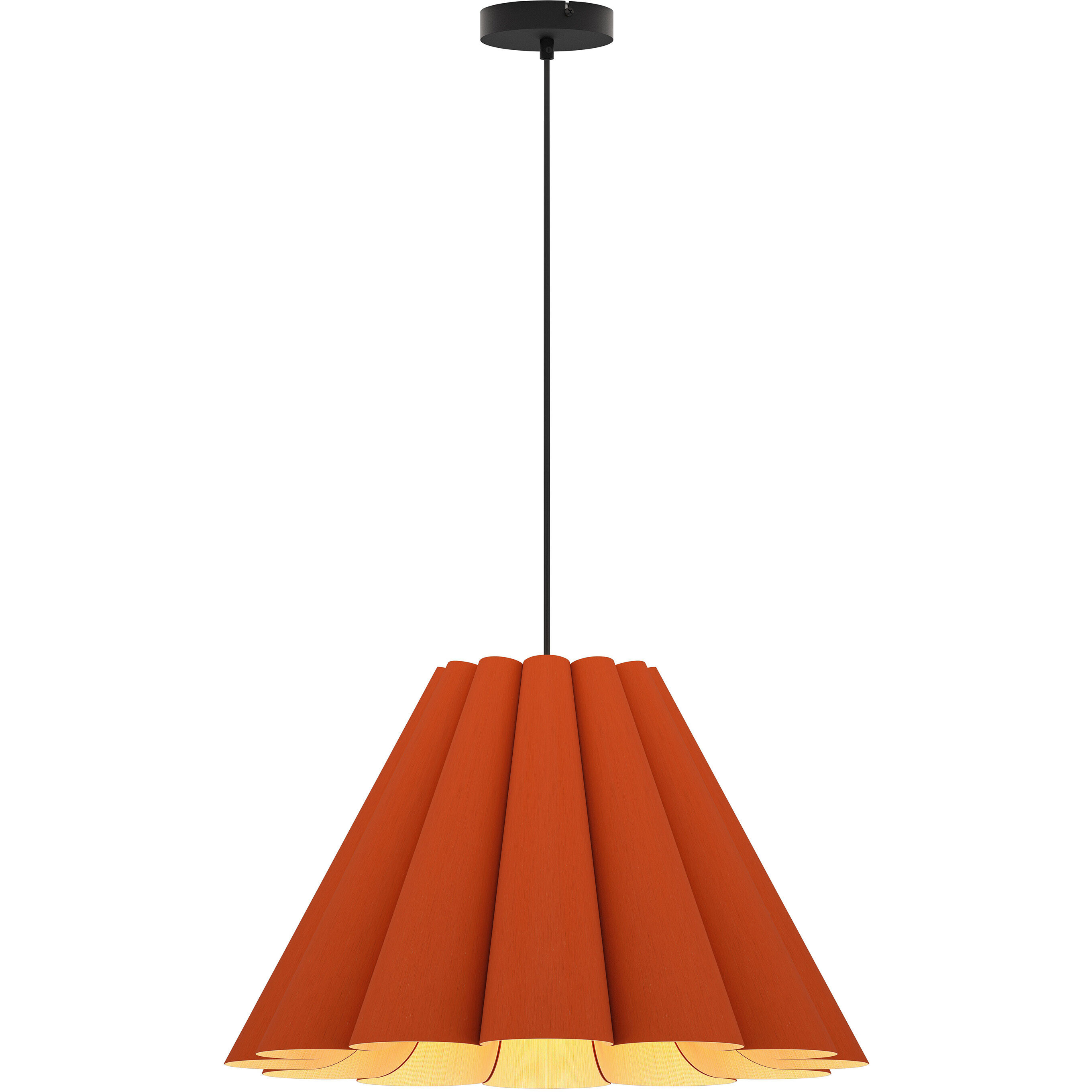 Lora 22.8 inch Terracotta Pendant Ceiling Light in Terracotta/Ash, 23 in, WEP Collection