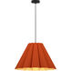 Lora 22.8 inch Terracotta Pendant Ceiling Light in Terracotta/Ash, 23 in, WEP Collection