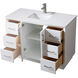 Hayes 48 X 22 X 35 inch White Vanity Sink Set
