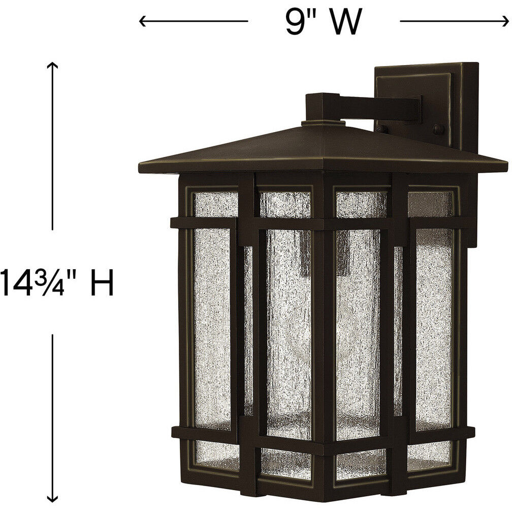 Tucker Outdoor Wall Mount Lantern in Oil Rubbed Bronze, Medium