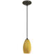Champagne 1 Light 5 inch Oil Rubbed Bronze Pendant Ceiling Light in Maya