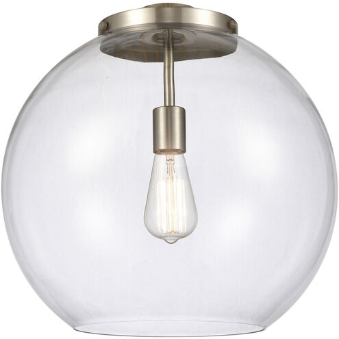 Ballston Athens LED 15.75 inch Satin Gold Statement Pendant Ceiling Light in Clear