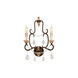 Carolus 2 Light 15 inch Parisian Bronze Wall Sconce Wall Light