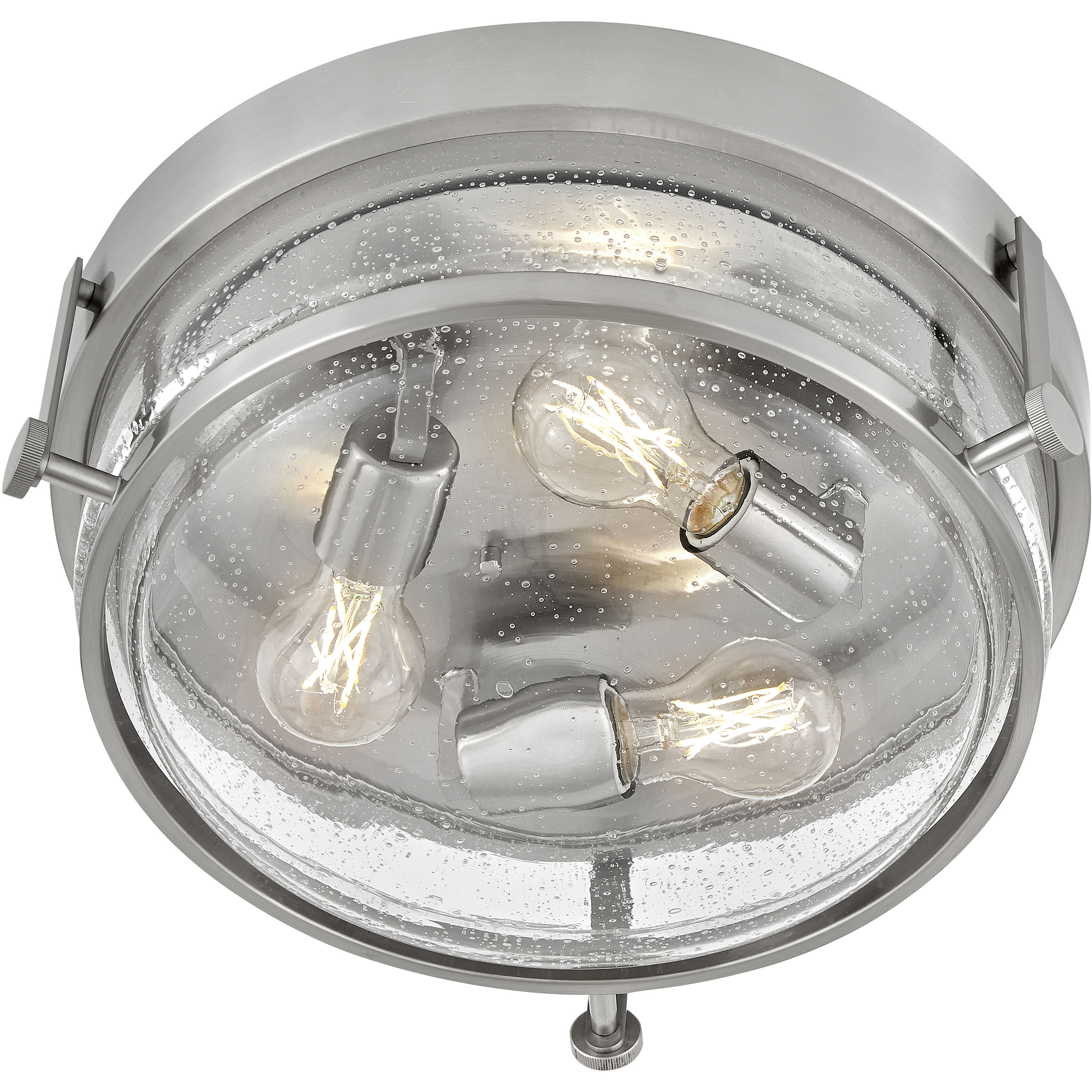 Harper 3 Light 15.75 inch Brushed Nickel Indoor Flush Mount Ceiling Light