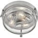 Harper 3 Light 15.75 inch Brushed Nickel Indoor Flush Mount Ceiling Light
