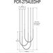 Pacari LED 27 inch Matte Black Horizontal Pendant Ceiling Light
