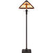 Tiffany 60 inch 100 watt Authentic Bronze Floor Lamp Portable Light, Naturals