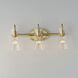 Ava 3 Light 22 inch Natural Aged Brass Bath Vanity Wall Light
