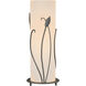 Forged Leaves 18 inch 150 watt Natural Iron Table Lamp Portable Light