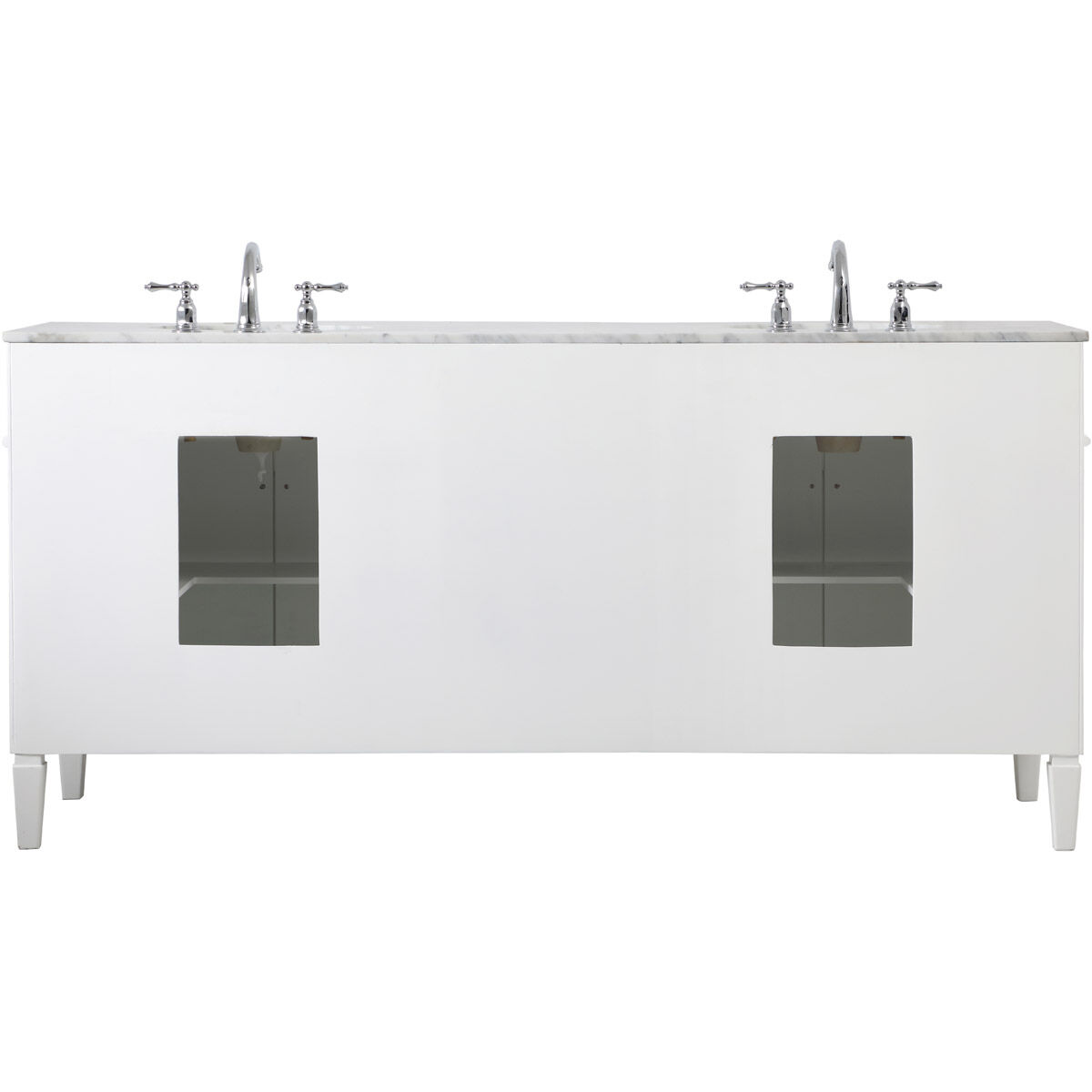 Park Avenue 72 X 22 X 35 inch White Vanity Sink Set