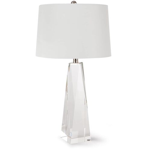 Angelica 27 inch 150.00 watt Clear Table Lamp Portable Light, Small