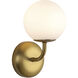 Alora Mood Fiona 1 Light 5.13 inch Brushed Gold Wall Sconce Wall Light