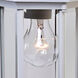 Craftsman 2 1 Light 15.5 inch Textured White Exterior Wall Mount in Clear