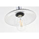 Waltz 1 Light 8.5 inch Chrome Pendant Ceiling Light