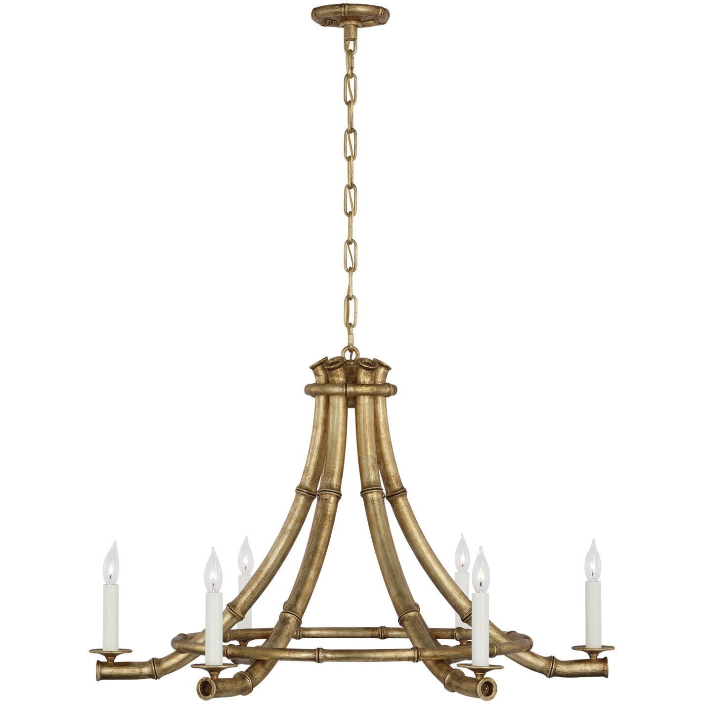 Fisher Weisman Alana LED 38.75 inch Gilded Plaster Chandelier Ceiling Light