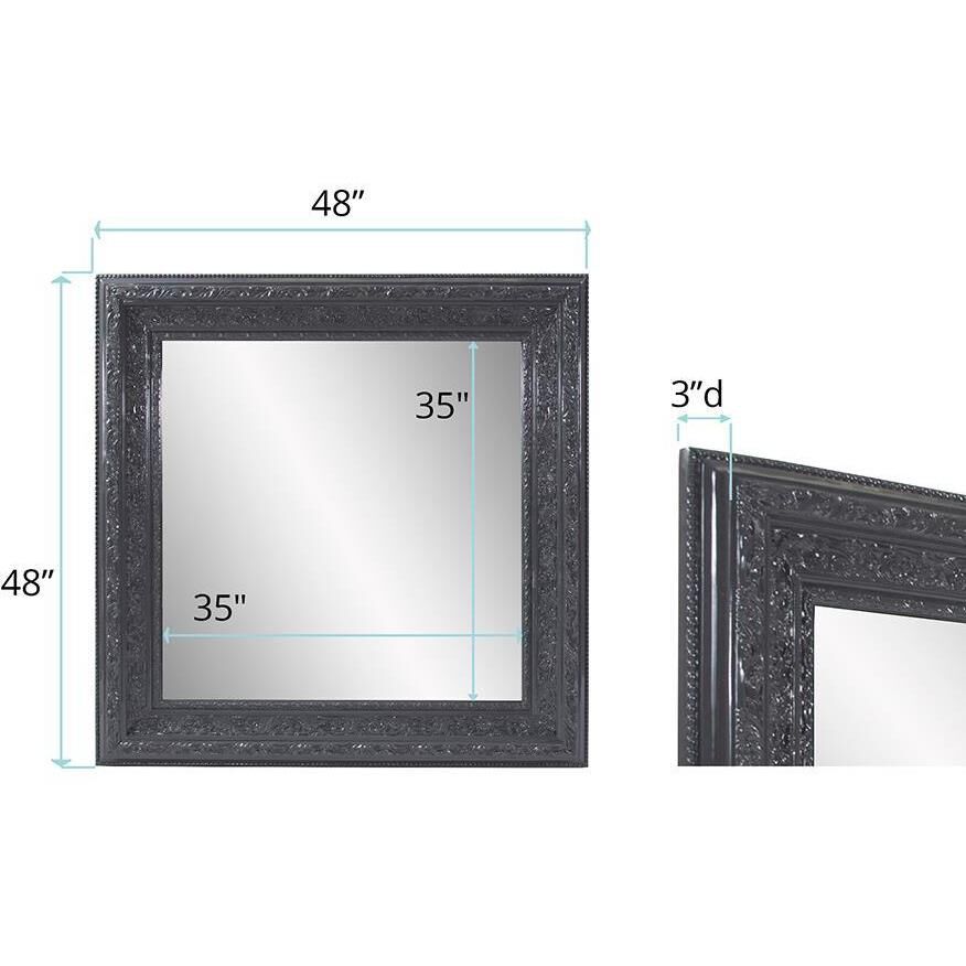 Nottingham 48 X 48 inch Charcoal Mirror