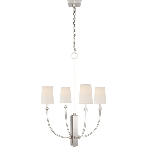 Thomas O'Brien Hulton 4 Light 28 inch Polished Nickel Chandelier Ceiling Light, Medium
