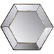 Antiqued 16 X 13 inch Antique Mirror