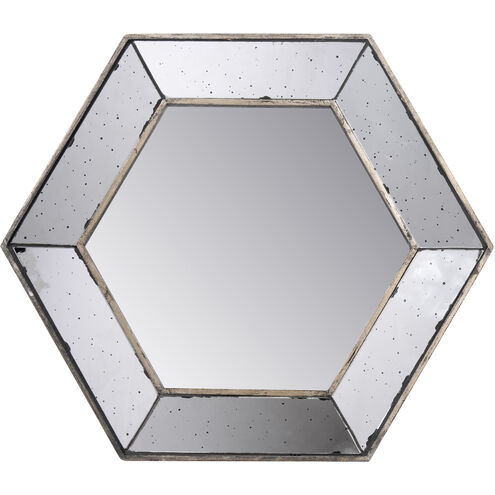 Antiqued 16 X 13 inch Antique Mirror