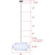 Landra 3 Light 22 inch Brushed Nickel Chandelier Ceiling Light