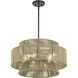 Florell 5 Light 22 inch English Bronze Pendant Chandelier Ceiling Light