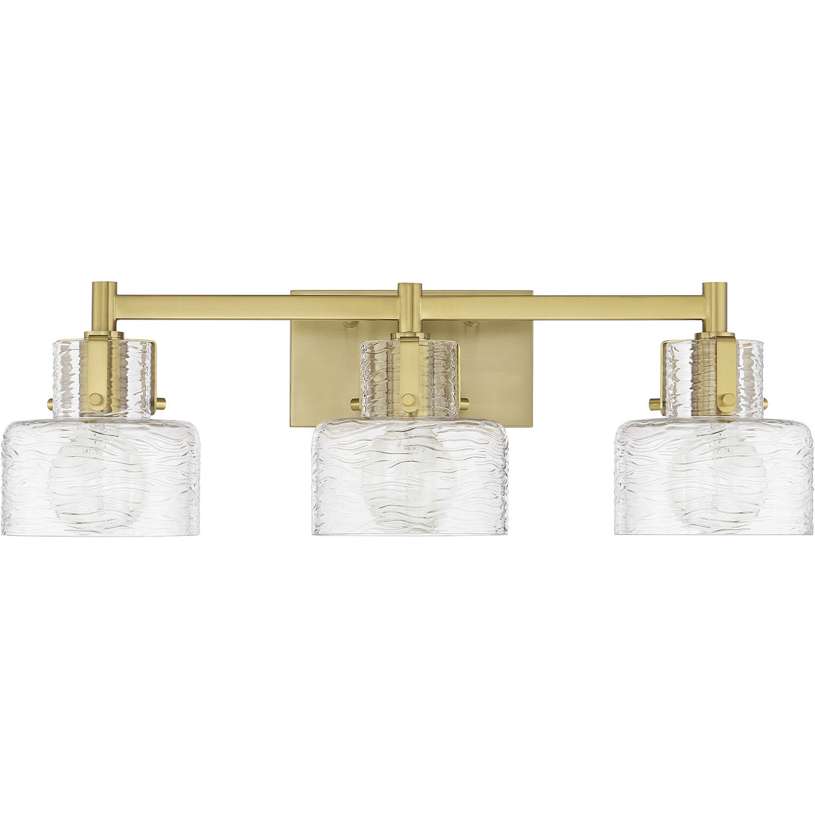 Dover 3 Light 25 inch Warm Brass Bathroom Vanity Light Wall Light