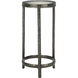 Acea 12 inch Graphite and Clear Drinks Table