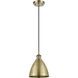 Ballston Dome 1 Light 8 inch Antique Brass Mini Pendant Ceiling Light