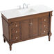 Lexington 48 X 21.5 X 35 inch Walnut Vanity Sink Set