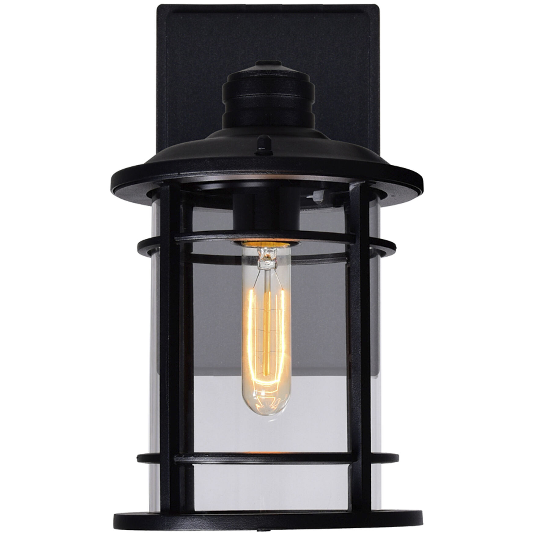 Belmont 1 Light 11 inch Black Outdoor Wall Light