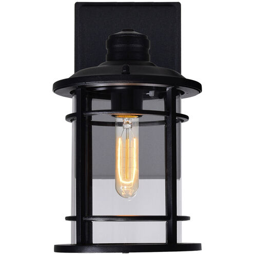 Belmont 1 Light 11 inch Black Outdoor Wall Light