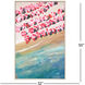 View from Above Pink and Blue and Multi and Turquoise Canvas