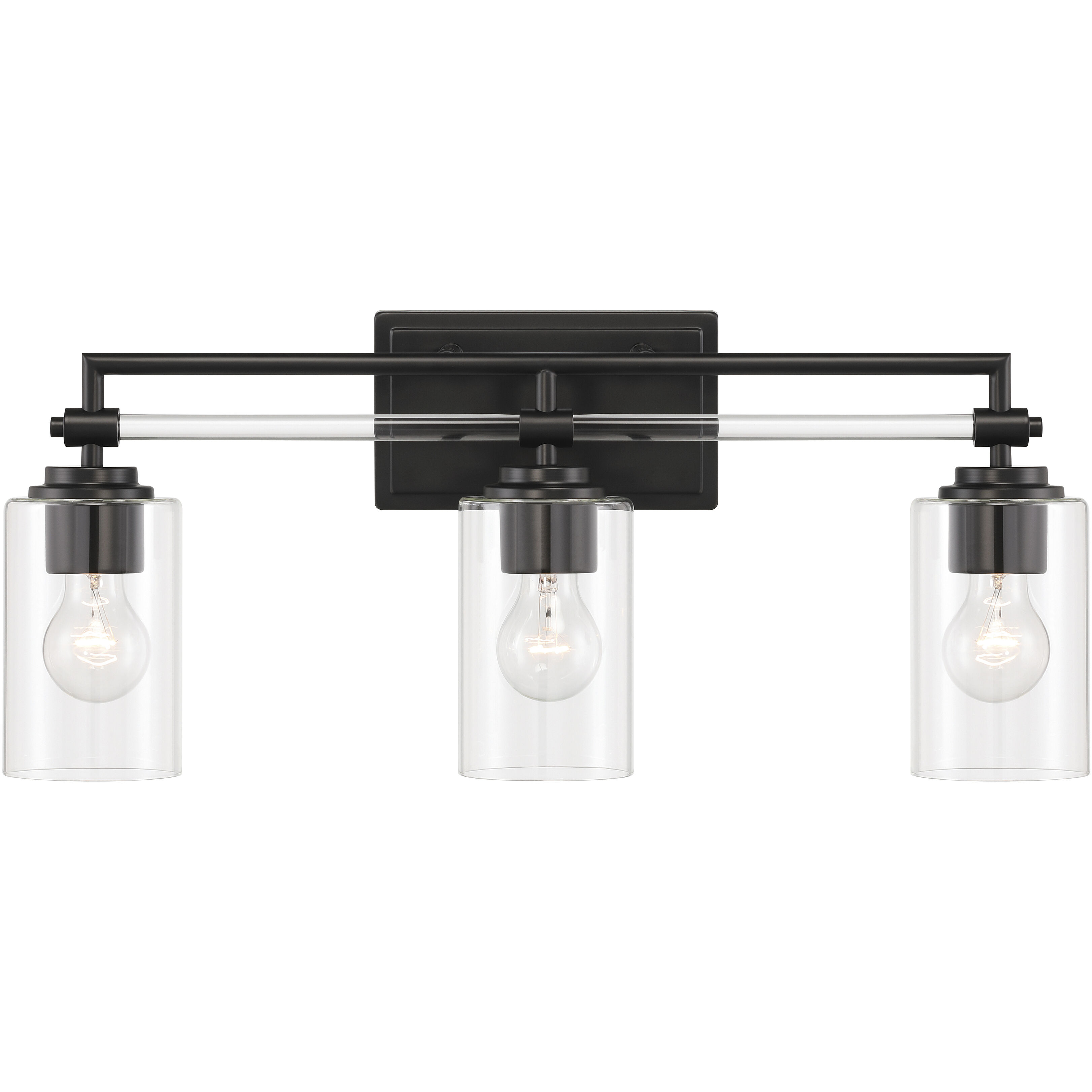 Binsly 3 Light 24 inch Coal Bath Vanity Light Wall Light