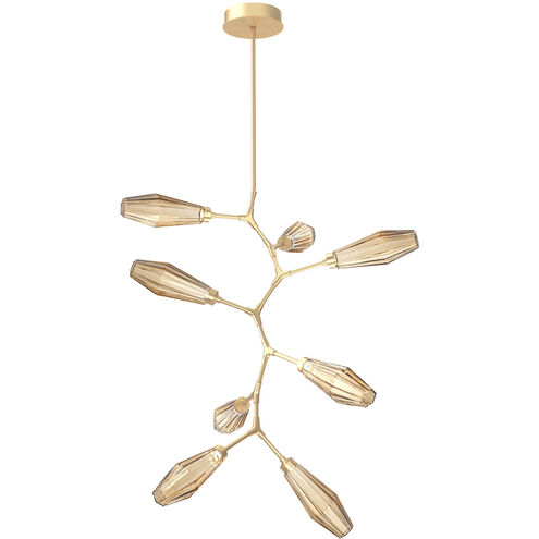 Aalto LED 37.1 inch Gilded Brass Chandelier Ceiling Light, Modern Vine
