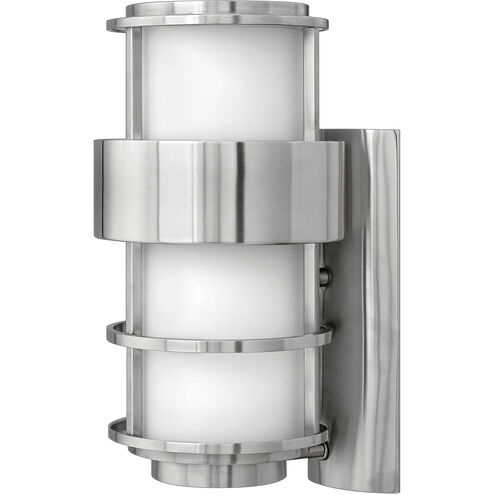 Saturn Outdoor Wall Mount Lantern in Stainless Steel, Medium