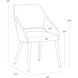 Galen Missouri Cognac Leather Dining Armchair