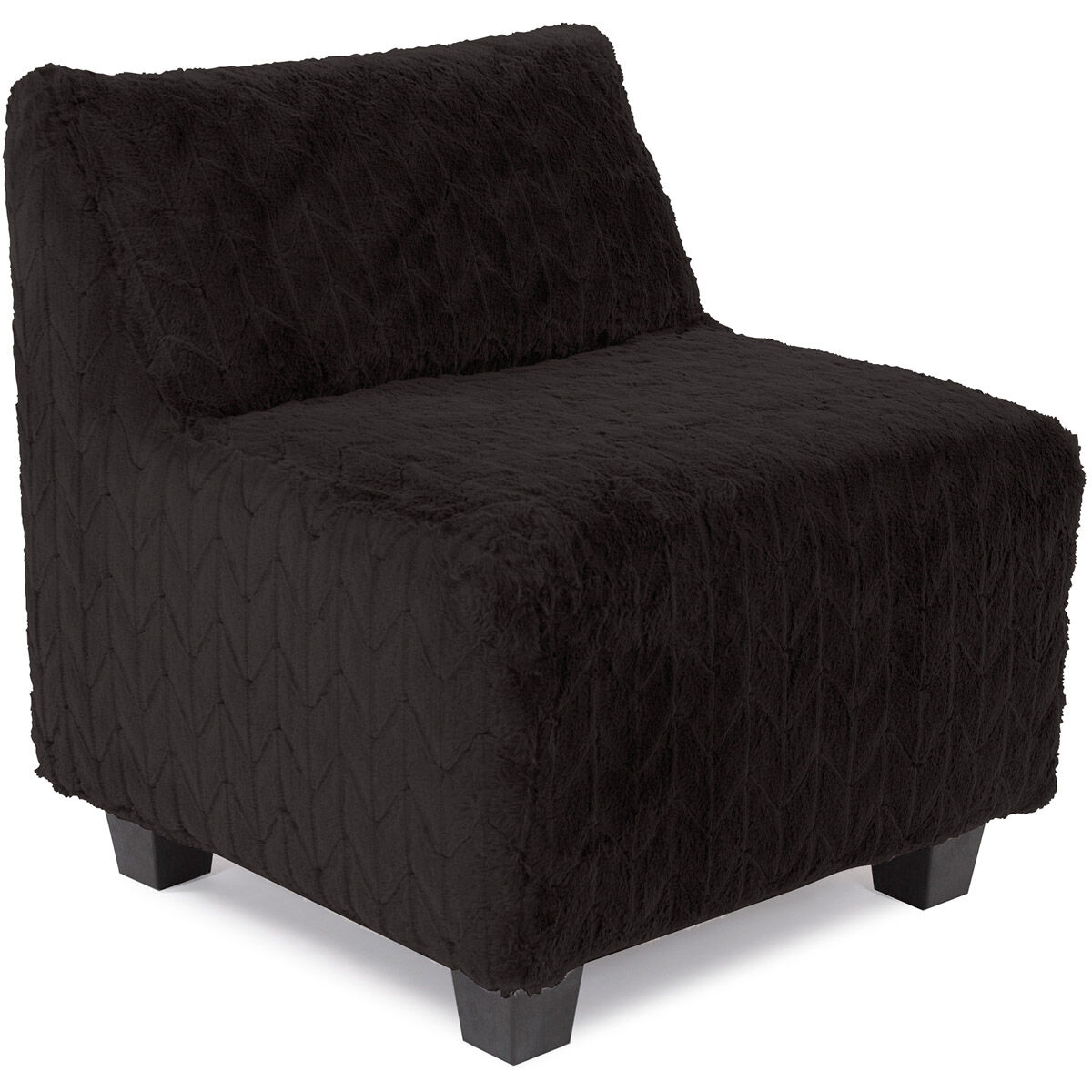 Pod Angora Ebony Chair with Slipcover