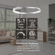 Oberon LED 1.4 inch Black Pendant Ceiling Light