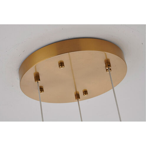 Canada 3 Light 12 inch Gold Chandelier Ceiling Light