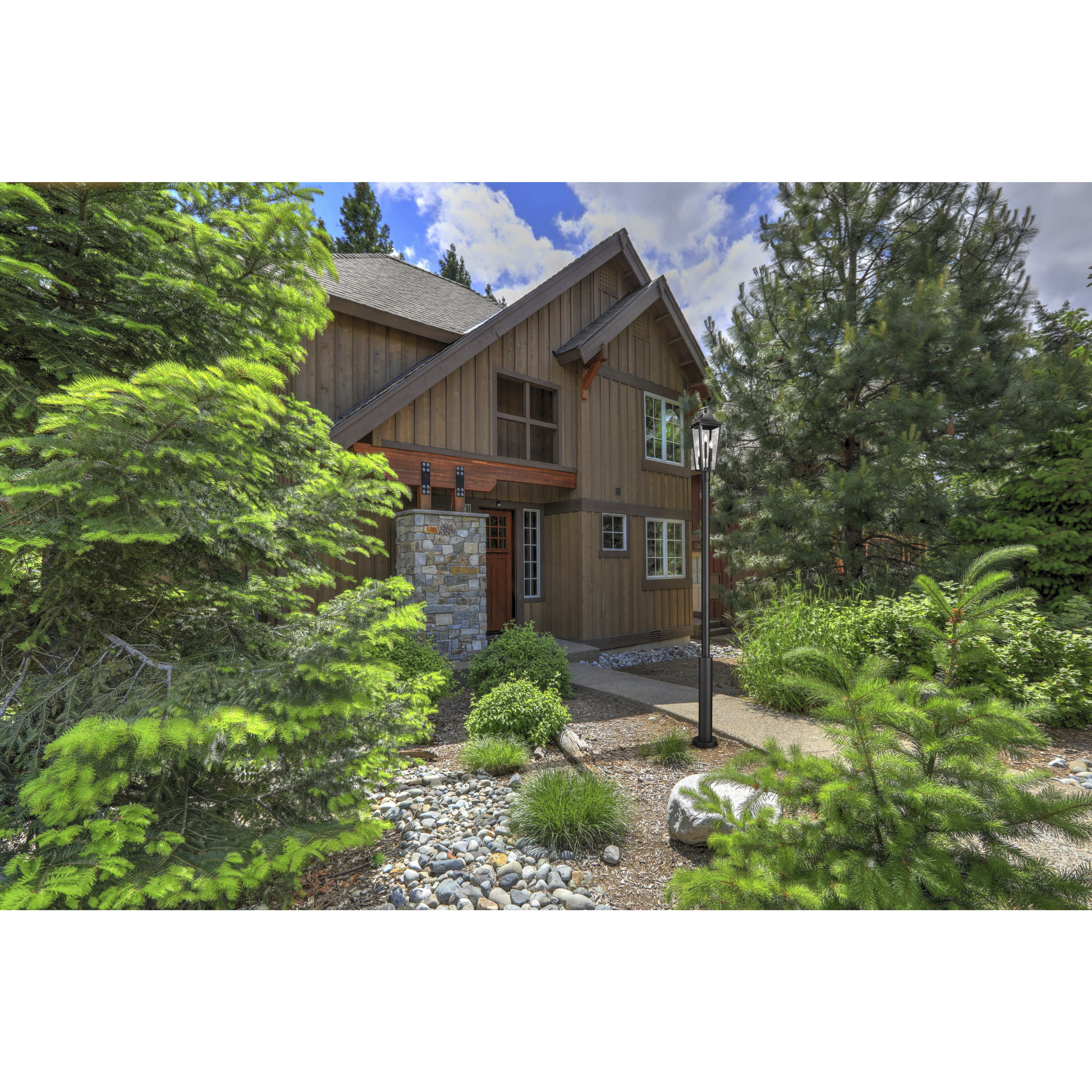 Gannon 3 Light 121.5 inch Black Outdoor Post Mounted Fixture in G9