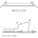 Excel White Slim panel, Dim-To-Warm