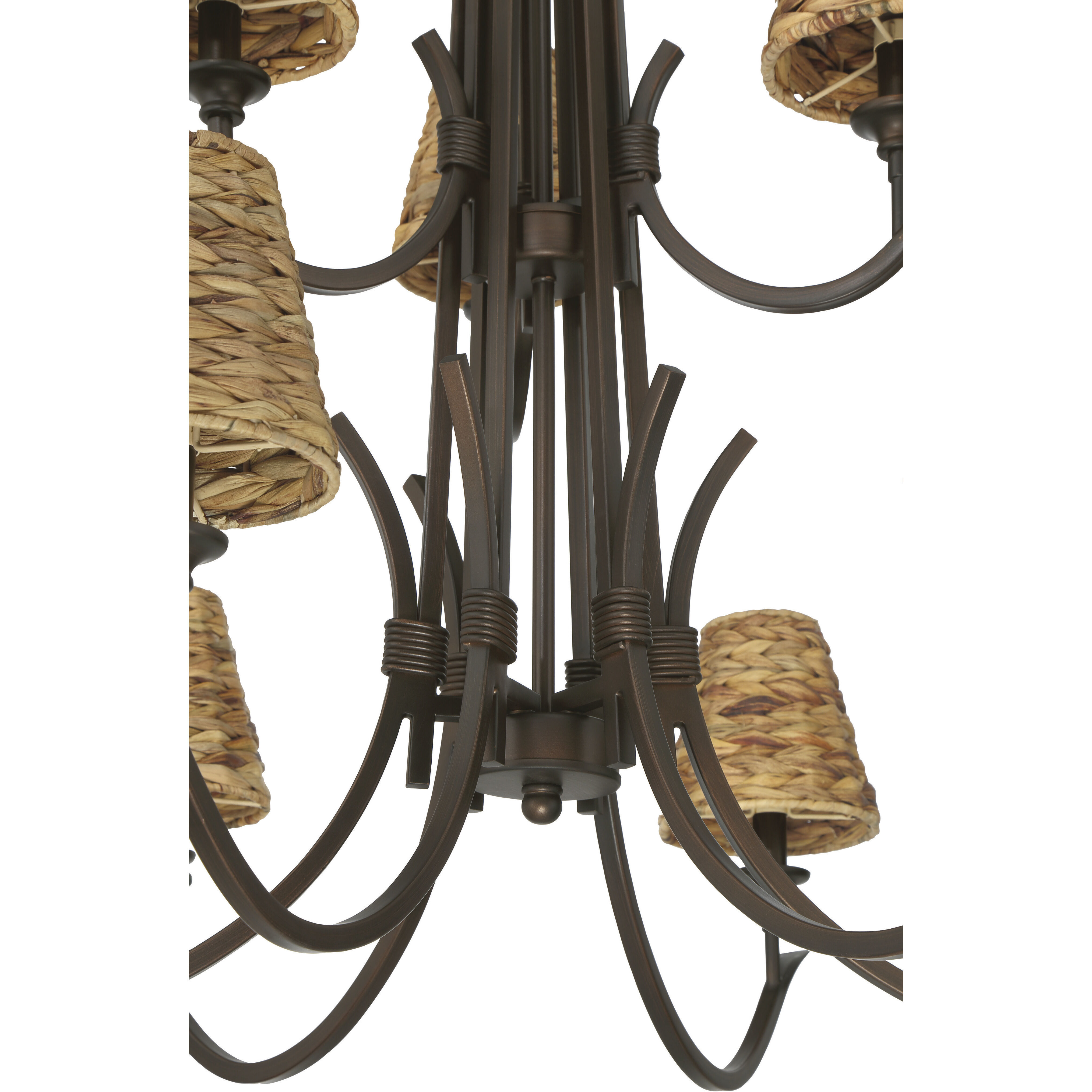 Kokomo 9 Light 36 inch Aged Bronze Brushed Chandelier Ceiling Light