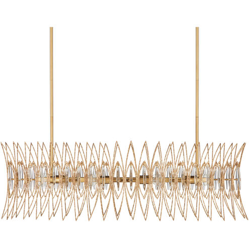 Marquise 8 Light 40 inch Clear/Luxor Gold Chandelier Ceiling Light