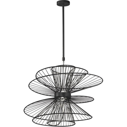 Zeta LED 26 inch Black Suspension Pendant Ceiling Light