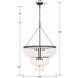 Rylee 8 Light 24.75 inch Matte Black Chandelier Ceiling Light
