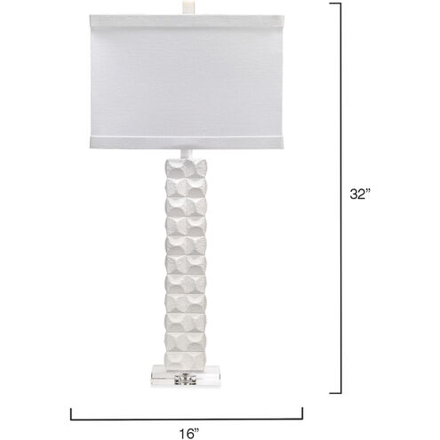 Astor 32 inch 100.00 watt Textured Matte White Table Lamp Portable Light